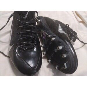 Nike Alpha Pro D Mid 3/4 Men's Football Cleats- Style 599025-002 Size 10.5 GUC